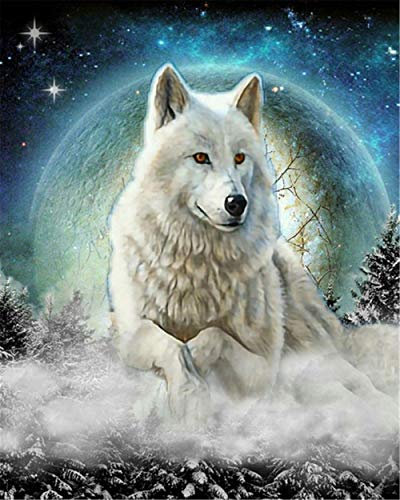 Yingxin34 Puzzle 5000 Teile Wolf liegt auf dem Boden Jigsaw Spiel Erwachsene Kinder Familie Dekompression Spielzeug-61.61x41.53 Zoll (156.5 x 105.5cm)