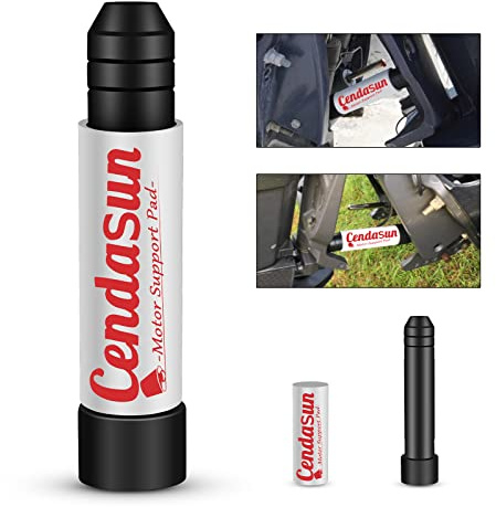 Utombordare akterare sparare släpvagnsstöd och styrstopp, kil-utombordsmotorstöd passar 3-Ram Trim/Tilt-system, båtmotor akterstöd kompatibel med Yamaha utombordare, gummi