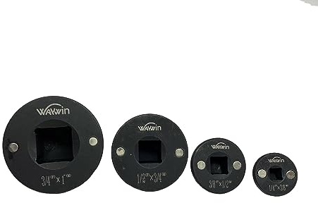 Way Win 4 Piece Insert Low-Profile Impact Socket Adapter Set