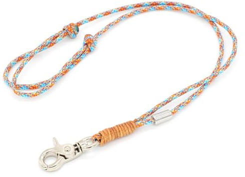 KENSONS for dogs PFEIFENBAND | Poseidon | verstellbar | Umhängeband mit kleinem Karabiner für Hundepfeife oder Schlüssel | Schlüsselband | Keychain | handgefertigt
