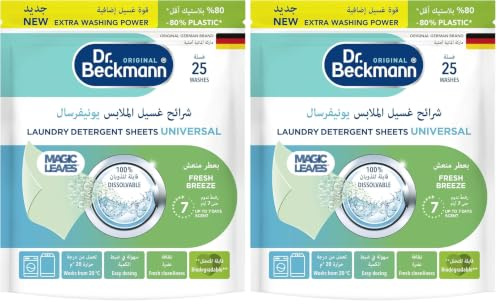 Dr. Beckmann Magic Leaves Waschmittel-Blätter Universal, 2 x 25 Blätter