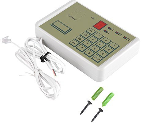 Wired Telephone Voice Auto dialer Safety Alarm System Burglar Security House Alarm System for Complete Home and Business Security with Mounting Accessories