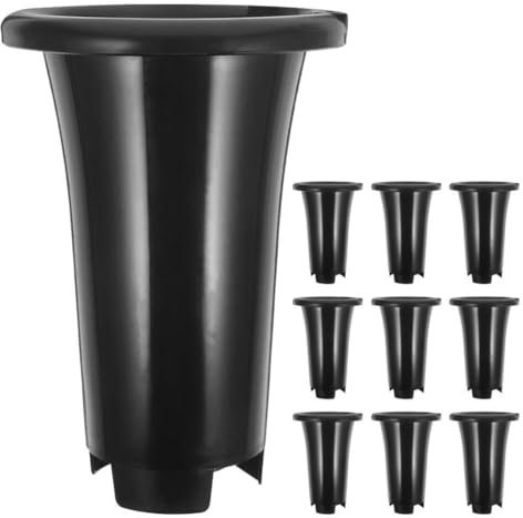 Mipcase 10pièces Pots De Plastique Noir Spécialement Conçus pour Orchidees Drainage pour Plantes Et Plantes Utilisation Intérieure Et Extérieure