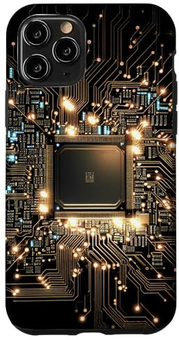 Carte mère Circuit Puce Informatique Fond Informatique Coque pour iPhone 11 Pro