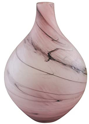 Glasvase Smoke Rosa Dekovase Blumenvase NTK-Collection