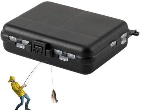 Angelköderbox, Angelköder-Organizer, Aufbewahrungsbox für Angelköder, Köderhaken, Tragbarer Köder-Organizer, Tackle-Utility-Box, Aufbewahrungs-Organizer-Box, Angelausrüstung für Männer