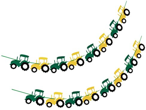 TINEASUR 2stücke Teiliges Banner Für Junge Mädchen Mit Kreativen Baustellenfahrzeugen Dekorationsbanner Aus Filz Für Geburtstagspartys Für Jungen Und Mädchen