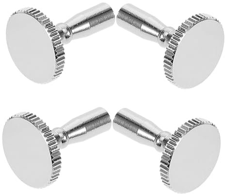 Gadpiparty 4pcs Lamp Holder Metal Knob Switch Replacement for Lamp Fittings Easy Install Light Bulb Socket Knobs Suitable for Rim