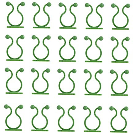 ibasenice 80stücke Kletterpflanzen Clips Selbstklebende Wandbefestigung Für Pflanzen Verstellbare Halterungen Für Vines Für Glatte Oberflächen Und Außen