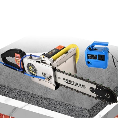 Tronconneuse Electrique Filaire,Tronconneuse avec 3 Chaîne,2 Guide-Chaîne,Pompe À Eau Synchronisée,Sans Poussière,Vitesse Réglable,5800W Chain Saw pour Mur,Fenêtre,Ouverture De Porte