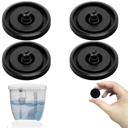 4 Pezzi Guarnizione Scarico WC in Silicone Premiuma – Resistente all’Usura e All’Acqua – Galleggiante Compatibile con 242,200,400,747 – Facile da Installare