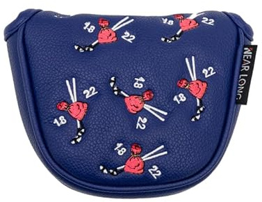 SkyjOy Golf Couvre Couverture de Putter maillet Golf, Couvre-Chef, Motif Multicolore, Fermeture magnétique, Couverture Club, Fournitures(Mallet Purse)