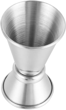Healifty Jigger De Acero Inoxidable Doble Cabezal Vaso Medidor De Cóctel y Vino Profesional Taza De Onzas Precisa y Resistente Para Bar y Restaurante
