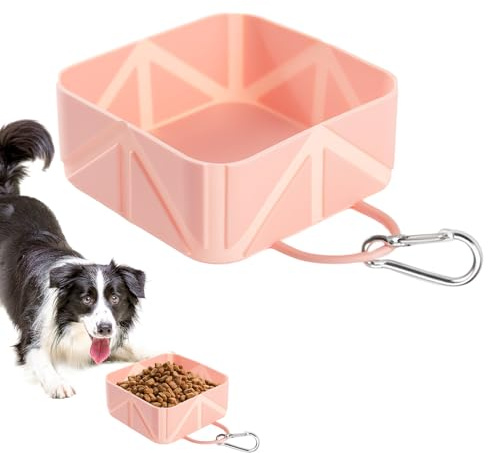 Reise-Hundenäpfe – Faltbarer Futternapf für Haustiere, 500 ml, für den Außenbereich, für kleine, mittelgroße Hunde, Katzen, Auto, Boot, Reisen, Wandern, Wandern, Camping,