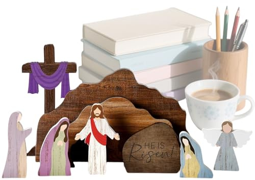 Trä Julsmide Figurer Religiösa Dekorationer Till Och Kyrka