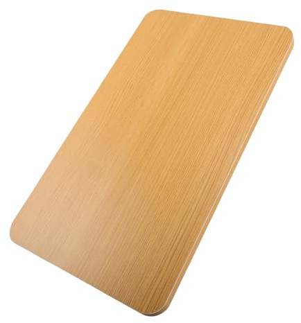 Homoyoyo Tablero de Mesa Rectangular de Madera Maciza, 50 X 30 Cm, Tapa Gruesa Color Nogal Claro, Superficie de Repuesto para Mesas de Cocina, Oficina y Comedor, Adecuado para Espacios