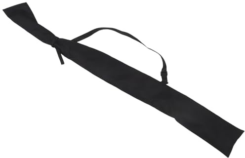 MAGICLULU Bolsa para Espadas Tai Chi Acolchada de 132 Cm, Funda de Tela Negra con 2 Unidades, Correa Ergonómica para Transporte Cómodo, Bolsa de Almacenamiento para Artes Marciales y