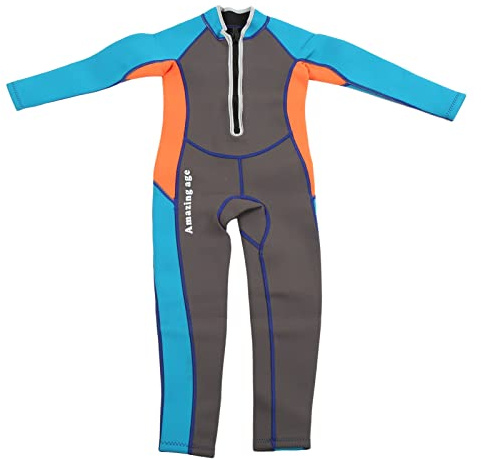 Yinhing Costume da Bagno Termico in Neoprene con Maniche per Muta da Bambino per Ragazzi e Ragazze, Surf, Nuoto, Taglia 12 (Taglia 6)
