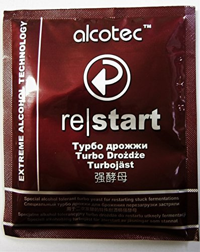 RESTARTER HEFE 49g - Neustart Hefe, Restart Hefe, Weinhefe, Reinhefe, Gebliebener Weine, Unterbrochen weinGärung, Wein Hefe Weißwein und Rotwein Naturhefe,