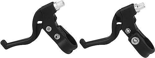 1 Pair Children's Bike Brake Levers - Universal Bike Brake Handle for 2-2.2cm Handlebars, Essential Spare Parts for Kids' Cycling Safety (Black)