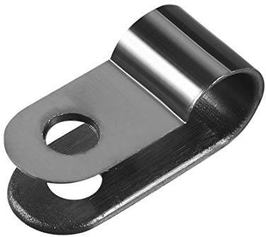 sourcing map 30 Stück Kabelschellen 8,4mm R-Kabelklemmen Schraubbar Kabelhalter Nylon Kabelklemme Drahtklemme Cable Clips für Kabel-Management Kabelführung Kabelbefestigung, Schwarz
