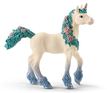 SCHLEICH BAYALA | Blüteneinhorn Fohlen 70591 | detailgetreue, Fantastische Figuren | tolles Geschenk für Mädchen und Jungen | wunderschöne Sammelfiguren | Spielfigur ab 5 Jahren | 9 x 2 x 8 cm
