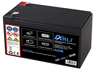 AGM - Batteria al piombo in fibra di vetro, non richiede manutenzione 12V 9Ah 20HR