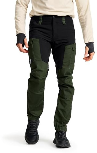RevolutionRace Herren RVRC GP Pants, Hose zum Wandern und für viele Outdoor-Aktivitäten, Forest Green, XL