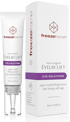 freezeframe - Eyelid Lift, Clinical Lifting Eye Gel and Eye Serum, Dramatically Lifts and Opens Eyes, Anti-droop, Anti-sag Treatment with Bio-mimetic Peptides and Hyaluronic Acid (15ml)