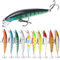 10 Stück Wobbler Kunstköder Set, Angelköder Kunstköder, Fishing Lures, Hecht Angelköder, Soft Vivid Angeln Köder, mit Drillingshaken für Forelle, Barsch, Hecht, Döbel, Zander, Lachs, Angeln Geschenk