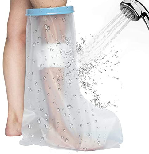 ilbcavne Protector de Escayola Impermeable Reutilizable Adulto Pierna Completa y Rodilla Cubiertas de Yeso de Ducha para Regadera Funda Pierna Escayola Mantener Seco al(Size:Pierna Larga Adulto)