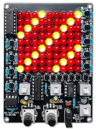 EIELE Multi-direktionale einstellbare Lauflicht löten bausatz LED-Licht Löten Kit löten Lernen Elektronik Baukasten für Erwachsene