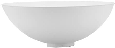 Brilluxa 327,6 x 129,1 mm großes Waschbecken, runde Schüssel für Wohnmobile, Wohnmobile, Wohnwagen, Wohnmobile, Yachten, Badezimmer, modernes Acryl-Waschbecken, Handwaschbecken