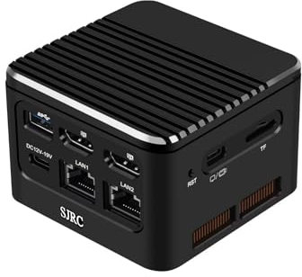 SJRC 12th Gen N100 Mini PC with Dual Port i226-V 2.5GbE LAN, Win 11 Pro Mini Desktop Computer for Home & Office, Compact Micro PC with LPDDR5 8GB RAM 128GB SSD, WiFi 6/BT 5.2