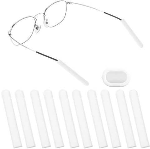 Eyeglass Ear Cushions Glasses Comfort Ear Pads 5 Pairs Anti Slip Glasses Arm Covers Soft Silicone Eyeglass Temple Tips Eyeglasss Socks Elastic Temple Sleeves Eyewear Retainer Tip for Sports Wear