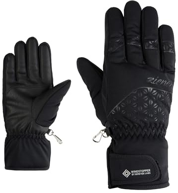 Ziener Damen KLEMENTIN-Z Ski-Handschuhe/Wintersport | Soft-Shell, Windstopper, PFC frei, Black, 8,5