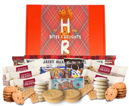 Shortbread Biscuit Gift Set | Gift Hamper with All Butter Shortbread Biscuits | British Biscuit Hamper Gift by HR BITES & DELIGHTS