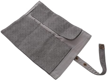 FOMIYES Organisateur de Montres Portable en Toile, Pochette Roulable | Capacité Jusqu’à Cinq Montres, Fermeture à Cordon, Lavable, Gain de Place pour Voyages Courts ou Longs