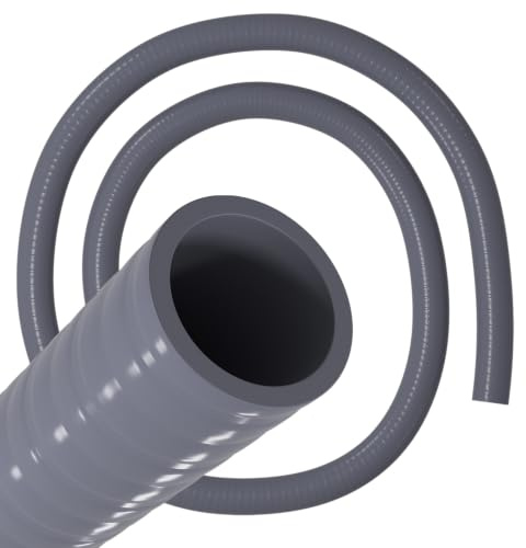 AQUADE Whirlpool-, Pool- und Spaschlauch PVC Innen/Außen-Ø 25mm/32mm 1m | Teichschlauch, Ozon-, UV- und chlorbeständig, für Salzwasserpools, Spiralverstärkt, Betriebsdruck bis 8 bar