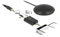 DeLOCK Condenser Table Microphone Omnidirectional for Conferencing, Skype, Meeting, Recording with 3.5 mm Jack Plug, Long Range 2.5 m Cable Length, 65873,Black