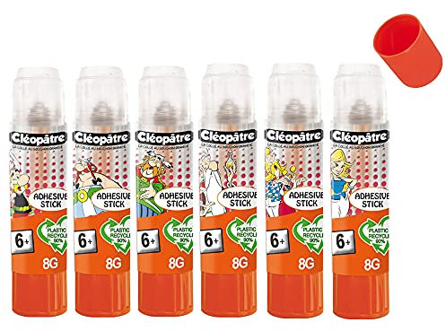 CLEOPATRE BL6BA8ADAST- Confezione da 6 adesivi 8 g, colore: Trasparente Asterix