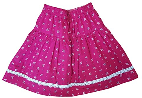 Mädchen Wenderock Lisa Kinder Dirndl Rock in Rot/Pink, Größe 92