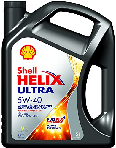 SHELL Motoröl 5W-40 Helix Motor Öl ACEA A3/B3 ACEA A3/B4 API SN API CF Ultra 5L Kompatibel mit VW Golf 7 Schrägheck 5G1, BQ1, BE1, BE2 Golf 4 Schrägheck 1J1 Golf 6 5K1 Golf 5 Schrägheck 1K1 POLO 9N