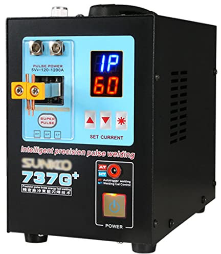 ZWJABYY Battery Spot Welder 737G+,Intelligent Pulse Spot Welder,With Battery Spot Welding Pen And LED,DIS Induction Hand-Held Dual-Function Battery Spot Welding Machine,For 18650 Battery Pack