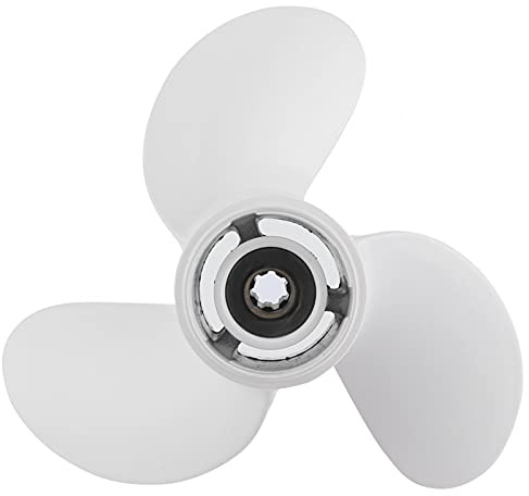 Propeller 7 Spline Tooth 3 Blades 6G1-45941-00-EL 8 1/2 x 8 1/2, Propeller aus Aluminiumlegierung Passend für Yamaha Außenbordmotor 6-8 PS