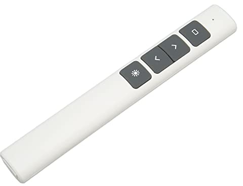 Tangxi Presentador Inalámbrico, Control Remoto de Presentación Inalámbrico Alimentado por Batería de Control con Puntero Láser, Clicker de Presentación de Oficina para Enseñanza