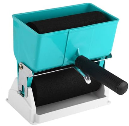 Tragbarer Kleber Applikator Leimmaschine Hand-Leimauftragswalze, Manueller Leimkleber Tischler-Holzbearbeitung (320 ml) Leimapplikator DIY Klebstoff Roller(6 Zoll mit Schaltersteuerungsfluss)