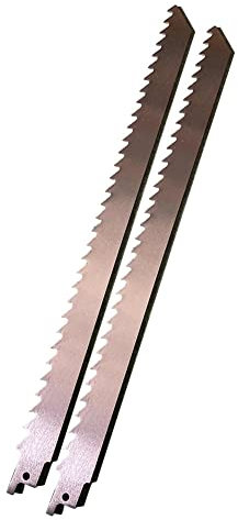 HOOCOM 2 Stück 300 mm Ersatzsägeblatt aus Edelstahl für Fleisch, Knochen, Eis, Fleisch, Sägen, Cutter