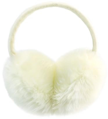 ACAREY Ohrenwärmer Damen Winter, Faltbare Ohrenschützer Damen Ohrwärmer, Plüsch Earmuffs Ohrenschützer Für Damen, Winter Ohrenwärmer, Weiche & Warme Ohrenschützer Für Weihnachtsdeko (Beige)
