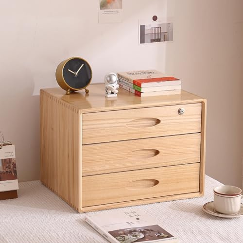 Schubladenbox,schubladenbox Holz,kommode Holz,schubladenelement,mini kommode,büro aufbewahrung & Organisation,aufbewahrungsbox mit schubladen,Bürokommode aus Holz mit 3 Schubladen,natürliche FA